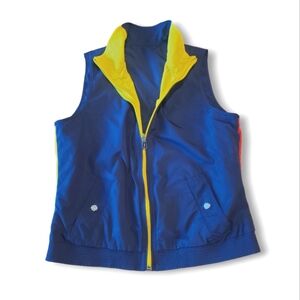 Ralph Lauren Reversible Color Block Vest women size M Adult Casual sleeveless
